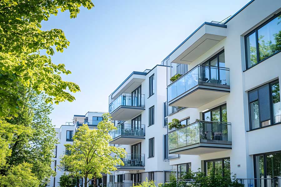 Moderne Wohnungen mit Balkon